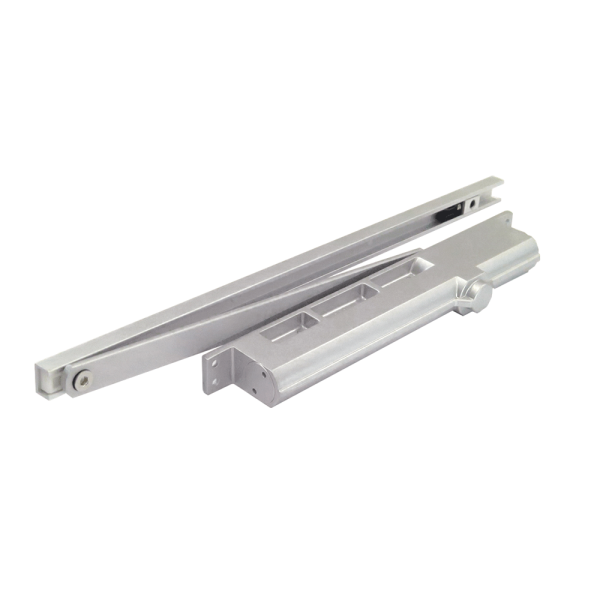 Concealed automatic door closer