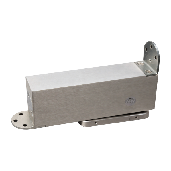 Pivot hinges with an automatic door closer